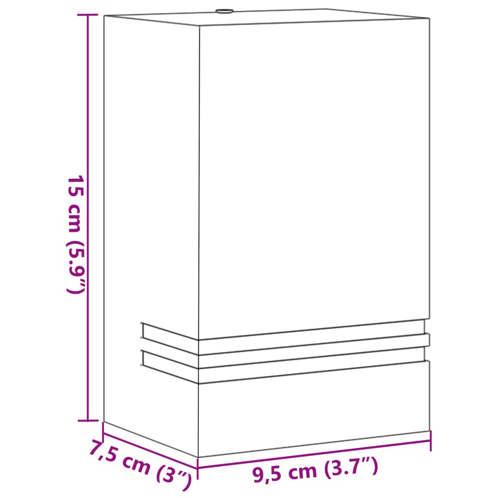 Buitenwandlampen 2 st roestvrij staal zwart is nu te koop bij PeponiXL, paradijselijk wonen!