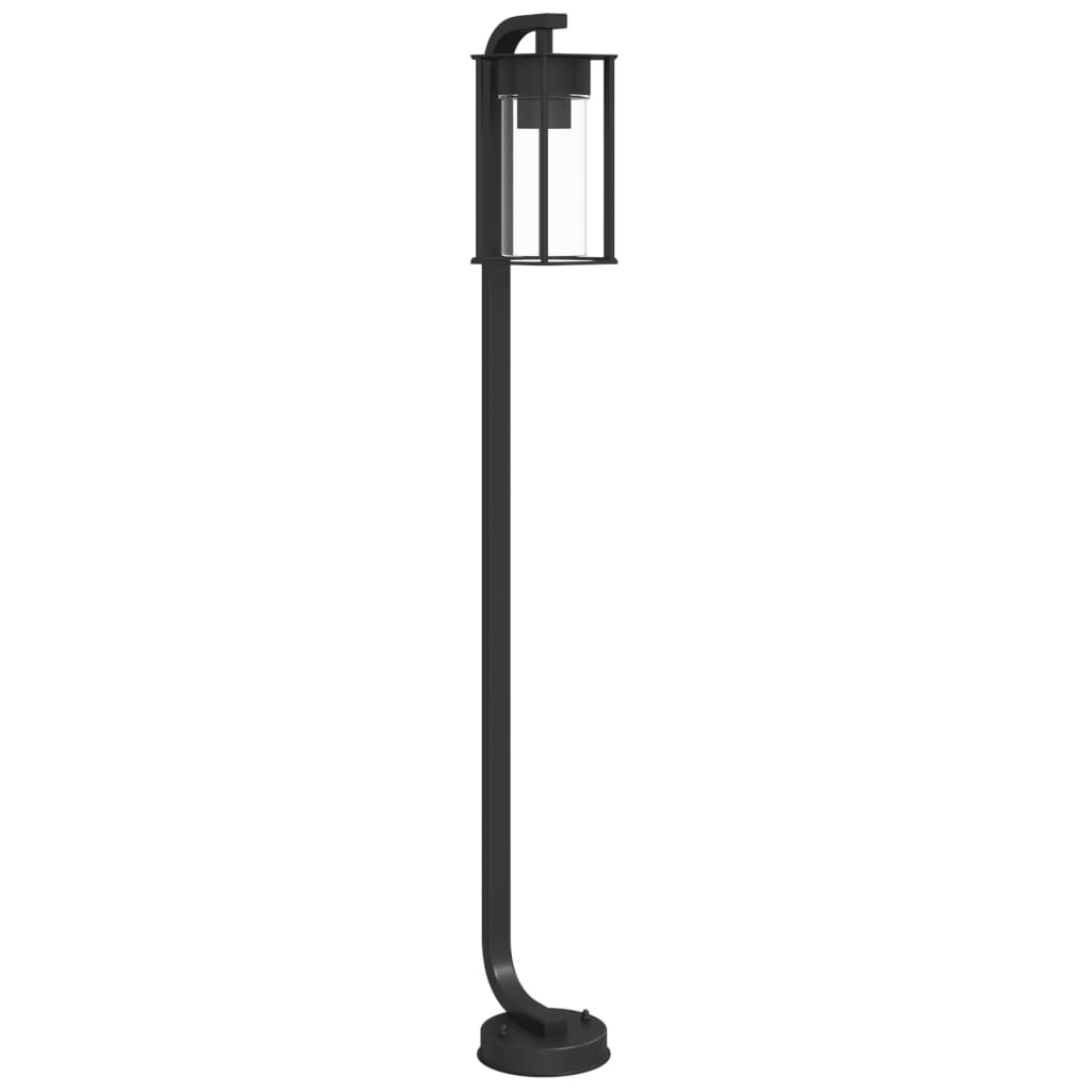 Vloerlamp voor buiten 100 cm roestvrij staal zwart is nu te koop bij PeponiXL, paradijselijk wonen!