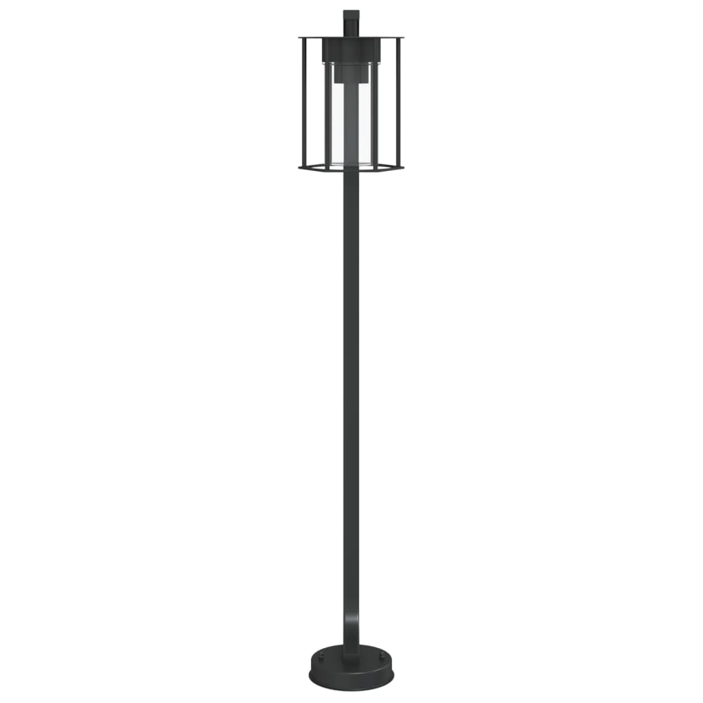 Vloerlamp voor buiten 100 cm roestvrij staal zwart is nu te koop bij PeponiXL, paradijselijk wonen!