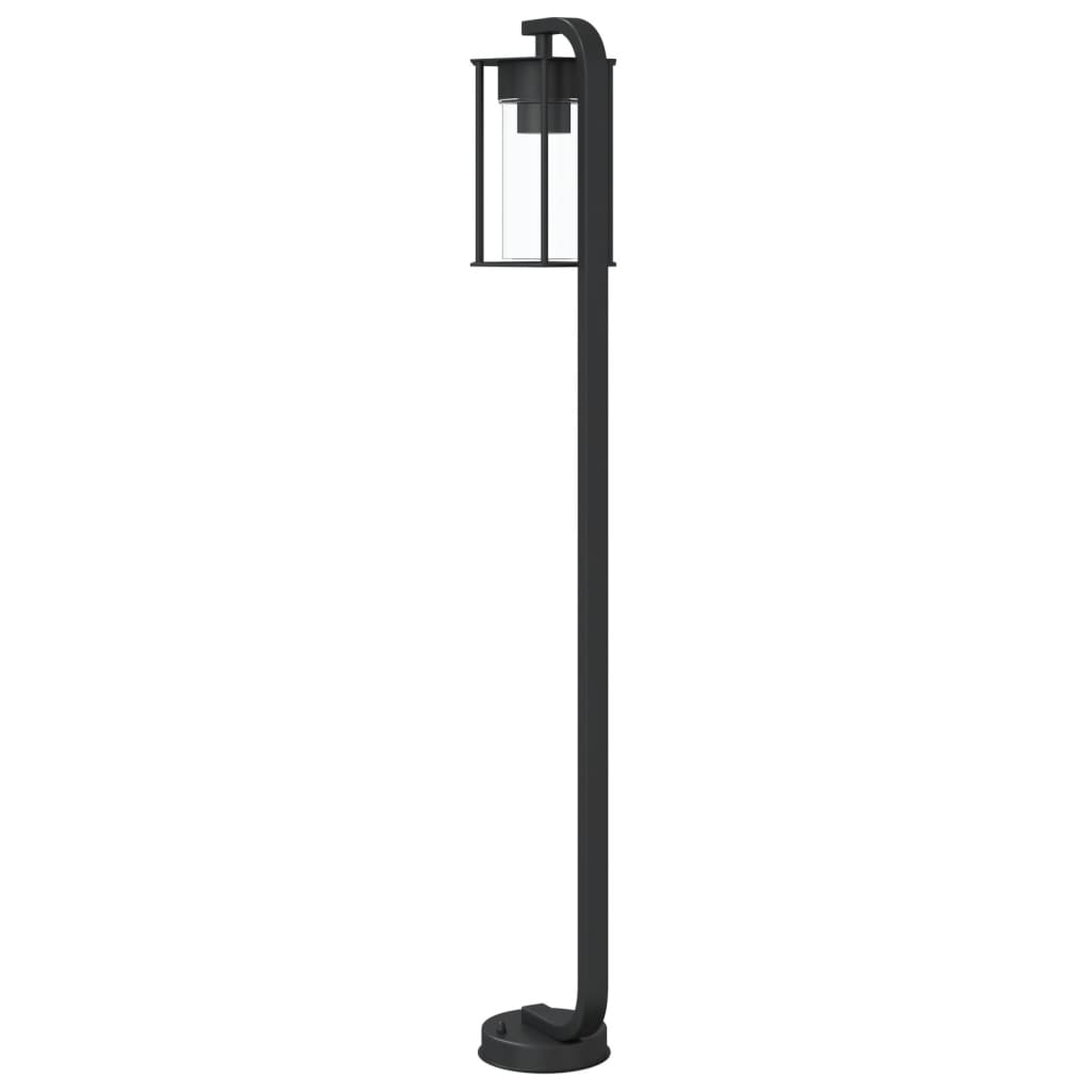 Vloerlamp voor buiten 100 cm roestvrij staal zwart is nu te koop bij PeponiXL, paradijselijk wonen!