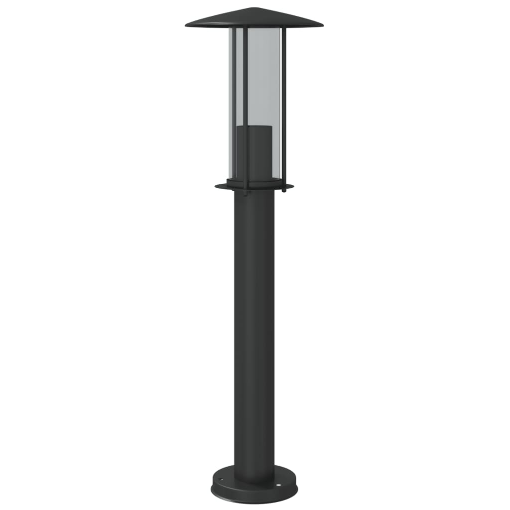 Vloerlamp voor buiten 60 cm roestvrij staal zwart is nu te koop bij PeponiXL, paradijselijk wonen!