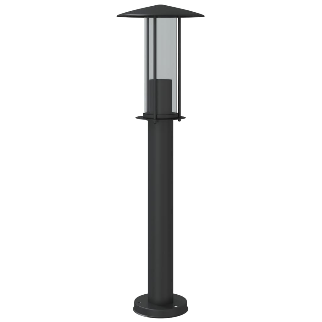 Vloerlamp voor buiten 3 st 60 cm roestvrij staal zwart is nu te koop bij PeponiXL, paradijselijk wonen!