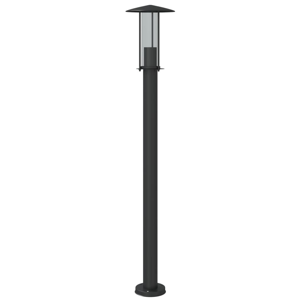 Vloerlamp voor buiten 100 cm roestvrij staal zwart is nu te koop bij PeponiXL, paradijselijk wonen!