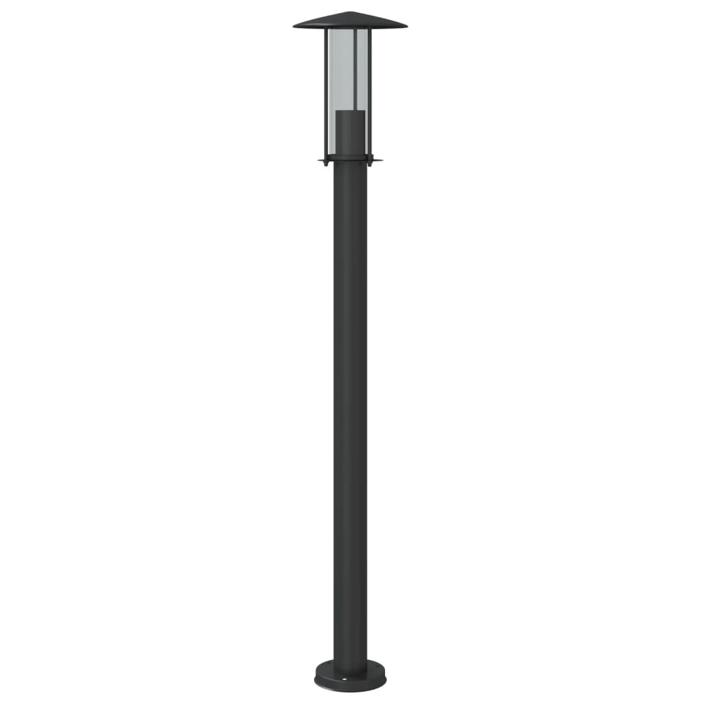 Vloerlamp voor buiten 3 st 100 cm roestvrij staal zwart is nu te koop bij PeponiXL, paradijselijk wonen!