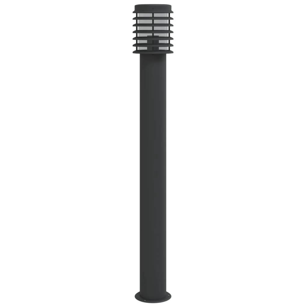 Vloerlamp voor buiten 110 cm roestvrijstaal zwart is nu te koop bij PeponiXL, paradijselijk wonen!