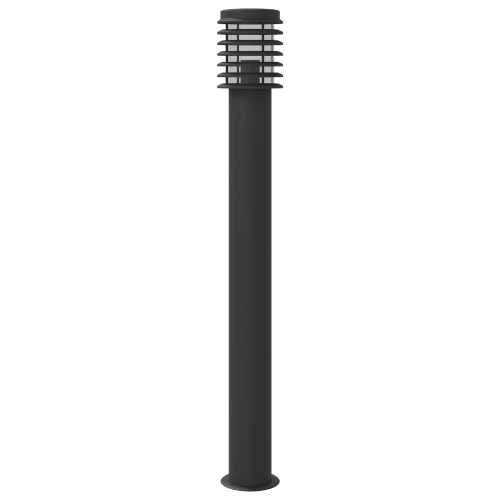 Vloerlamp voor buiten 110 cm roestvrijstaal zwart is nu te koop bij PeponiXL, paradijselijk wonen!