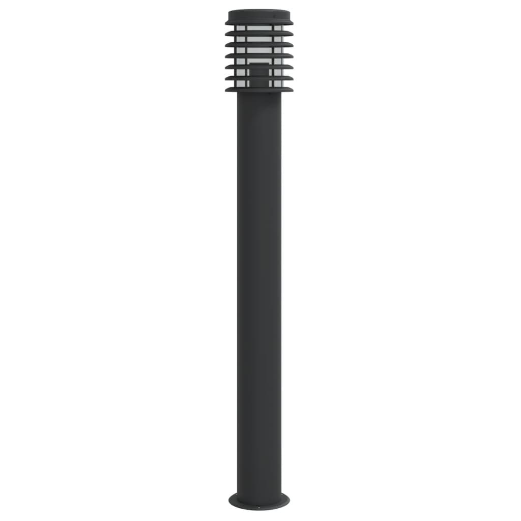 Vloerlamp voor buiten 110 cm roestvrijstaal zwart is nu te koop bij PeponiXL, paradijselijk wonen!