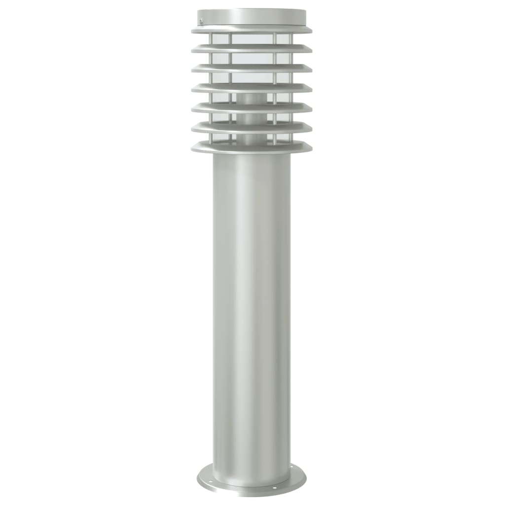 Buitenvloerlampen 3 st met sensors 60 cm roestvrijstaal zilver is nu te koop bij PeponiXL, paradijselijk wonen!