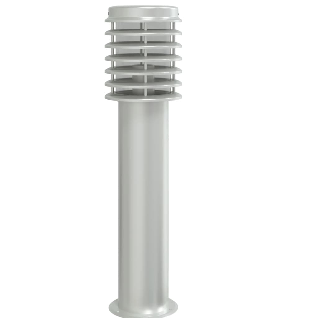 Buitenvloerlamp met stopcontact 60 cm roestvrijstaal zilver is nu te koop bij PeponiXL, paradijselijk wonen!
