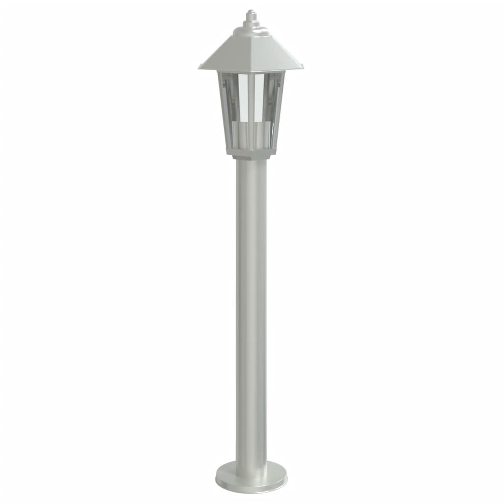 Vloerlamp voor buiten 3 st 80 cm roestvrijstaal zilverkleurig is nu te koop bij PeponiXL, paradijselijk wonen!