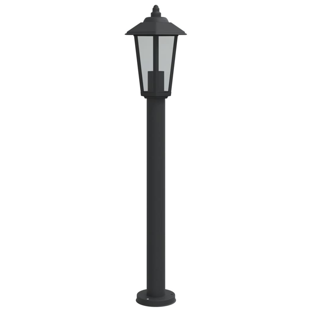 Vloerlamp voor buiten 80 cm roestvrijstaal zwart is nu te koop bij PeponiXL, paradijselijk wonen!