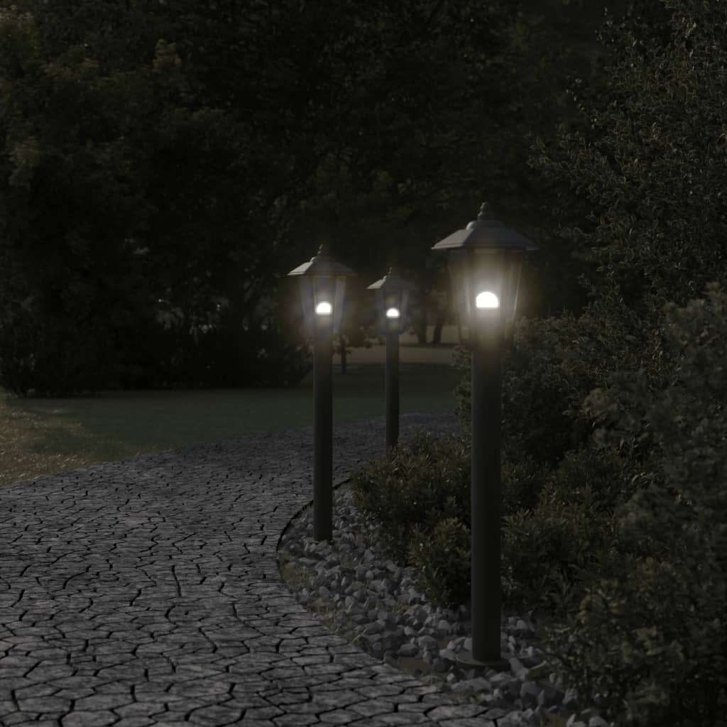 Vloerlamp voor buiten 80 cm roestvrijstaal zwart is nu te koop bij PeponiXL, paradijselijk wonen!