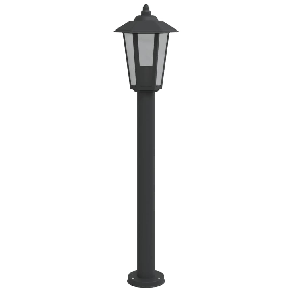 Vloerlamp voor buiten 80 cm roestvrijstaal zwart is nu te koop bij PeponiXL, paradijselijk wonen!