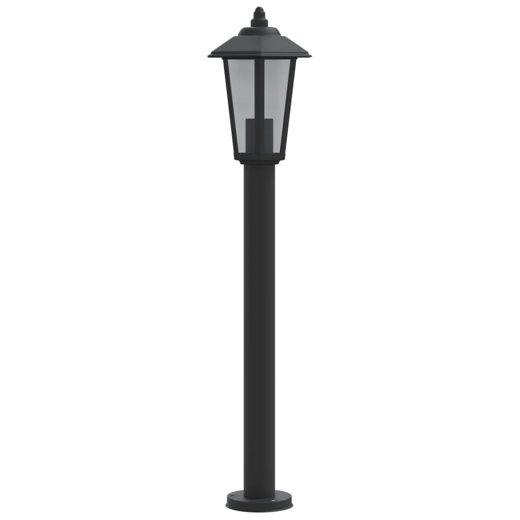 Vloerlamp voor buiten 80 cm roestvrijstaal zwart is nu te koop bij PeponiXL, paradijselijk wonen!