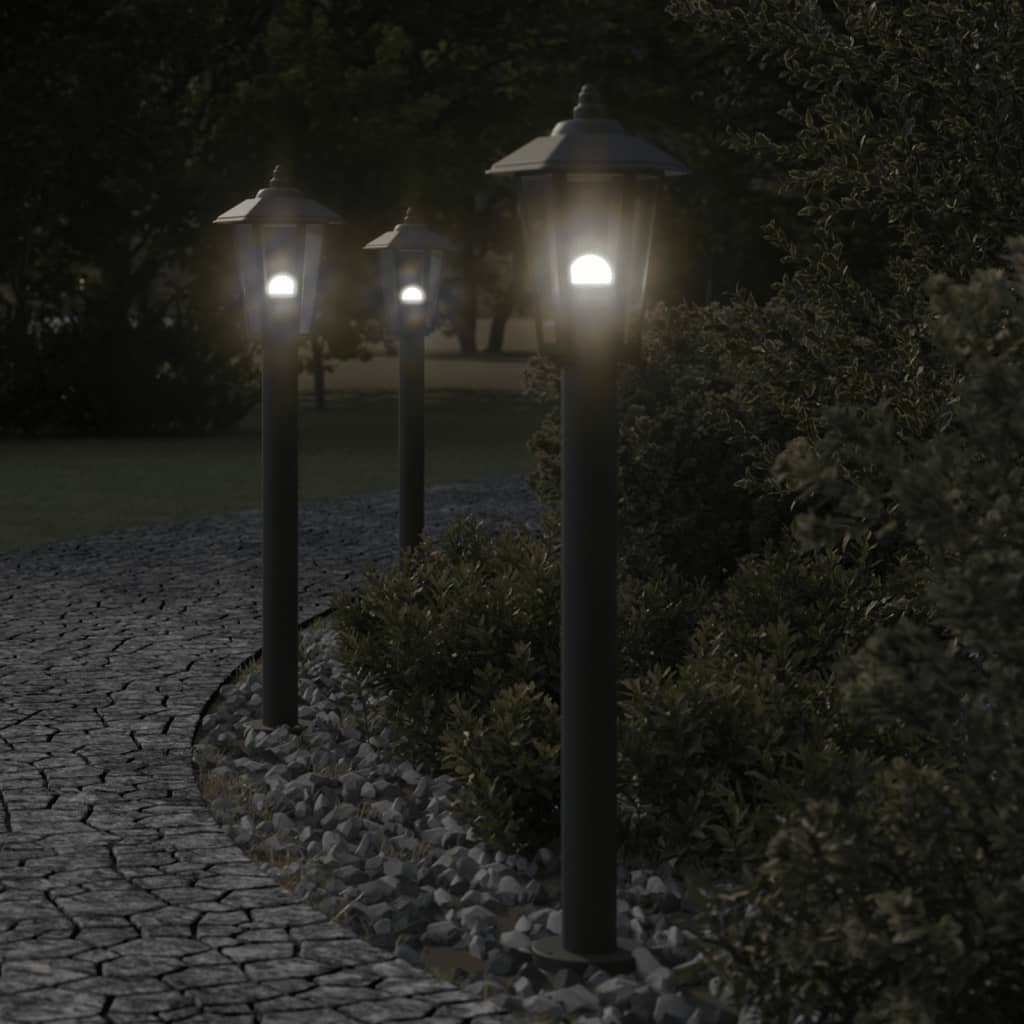 Vloerlamp voor buiten 80 cm roestvrijstaal zwart is nu te koop bij PeponiXL, paradijselijk wonen!