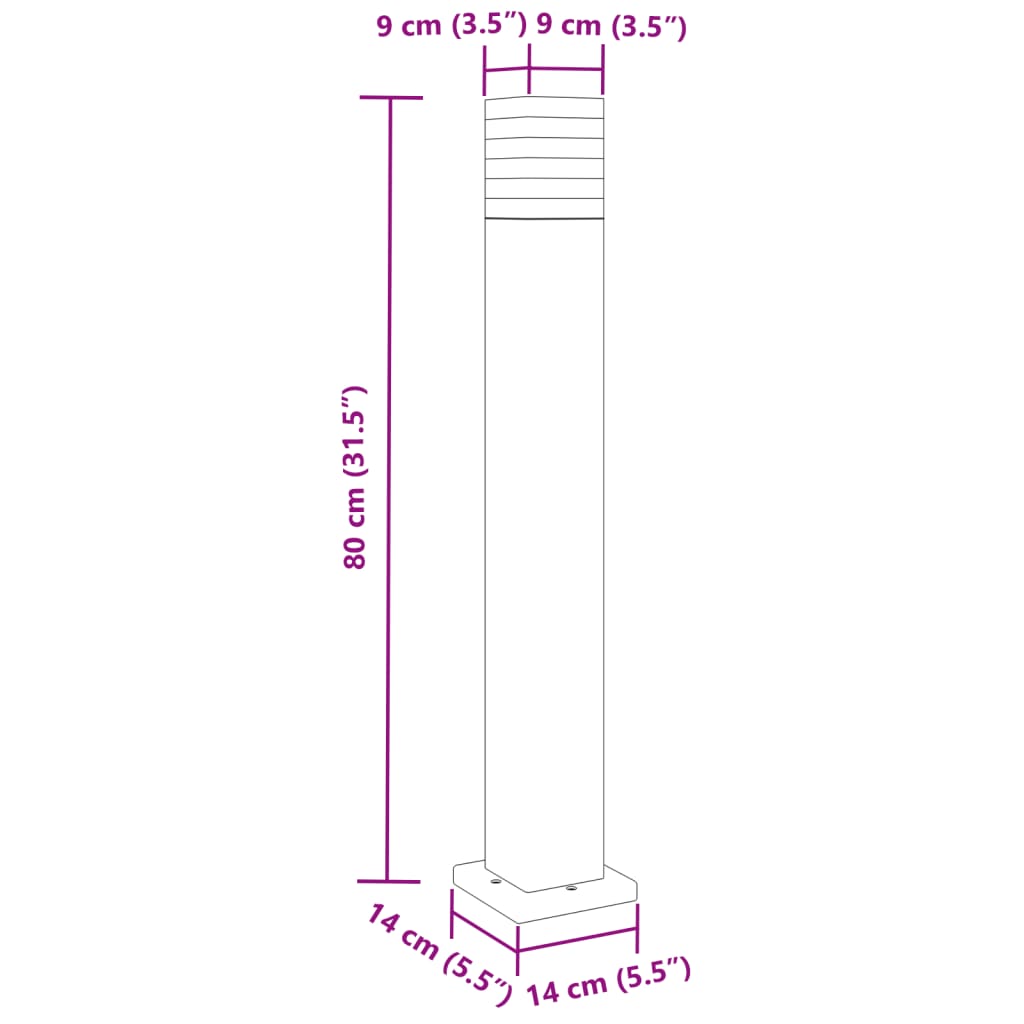 Vloerlampen voor buiten 3 st 80 cm aluminium zwart is nu te koop bij PeponiXL, paradijselijk wonen!