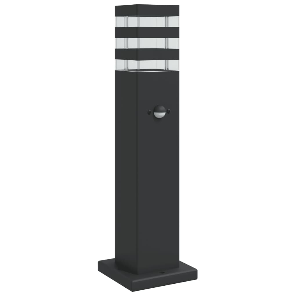 Vloerlampen voor buiten met sensor 50 cm aluminium zwart is nu te koop bij PeponiXL, paradijselijk wonen!