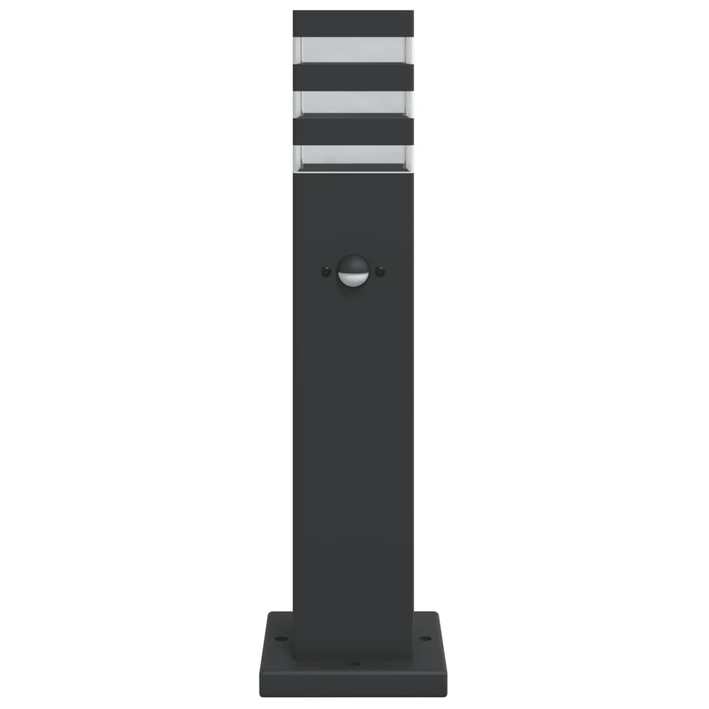 Vloerlampen voor buiten 3 st met sensor 50 cm aluminium zwart is nu te koop bij PeponiXL, paradijselijk wonen!