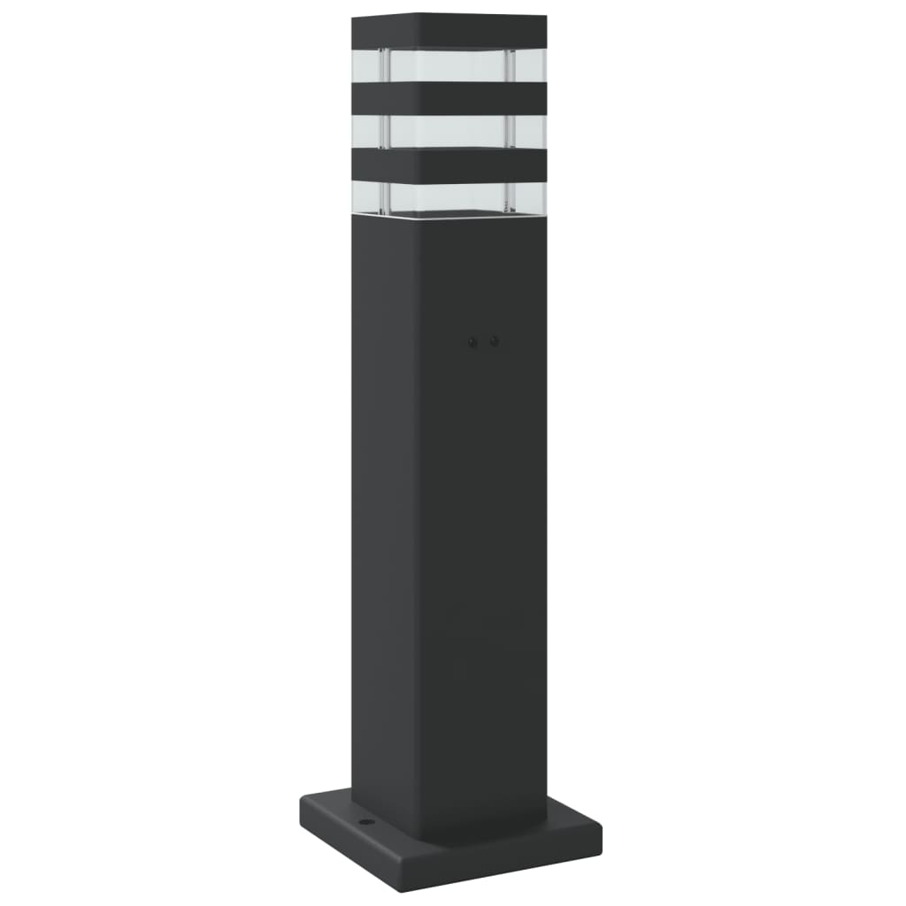 Vloerlampen voor buiten 3 st met sensor 50 cm aluminium zwart is nu te koop bij PeponiXL, paradijselijk wonen!