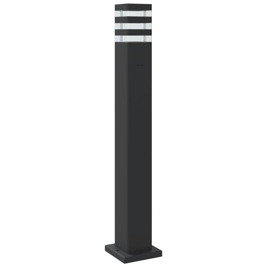 Vloerlamp voor buiten met sensor 80 cm aluminium zwart is nu te koop bij PeponiXL, paradijselijk wonen!