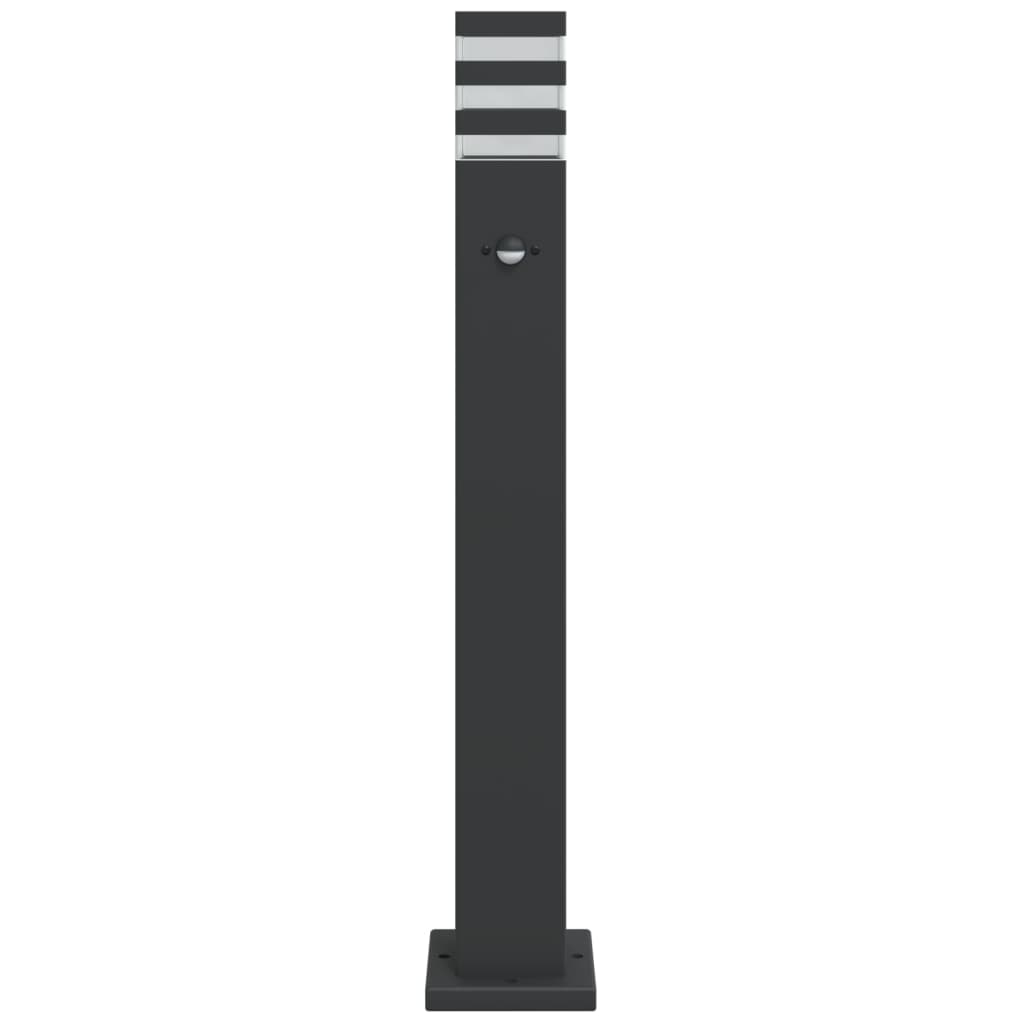 Vloerlampen voor buiten 3 st met sensor 80 cm aluminium zwart is nu te koop bij PeponiXL, paradijselijk wonen!