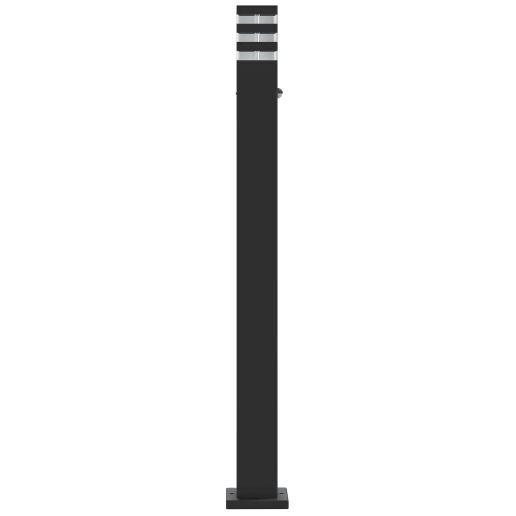 Vloerlamp voor buiten met sensor 110 cm aluminium zwart is nu te koop bij PeponiXL, paradijselijk wonen!