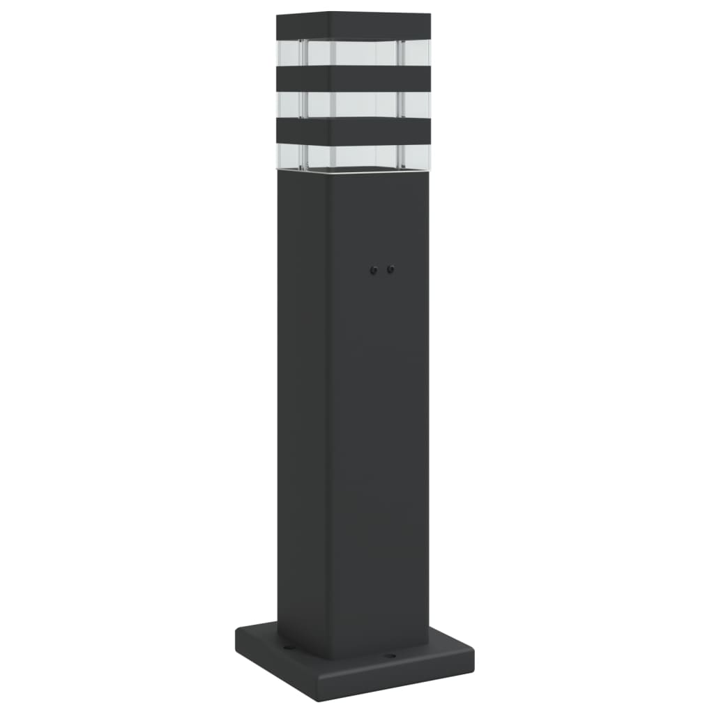 Vloerlamp voor buiten met stopcontact 50 cm aluminium zwart is nu te koop bij PeponiXL, paradijselijk wonen!