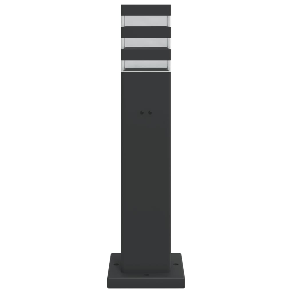 Vloerlamp voor buiten met stopcontact 50 cm aluminium zwart is nu te koop bij PeponiXL, paradijselijk wonen!