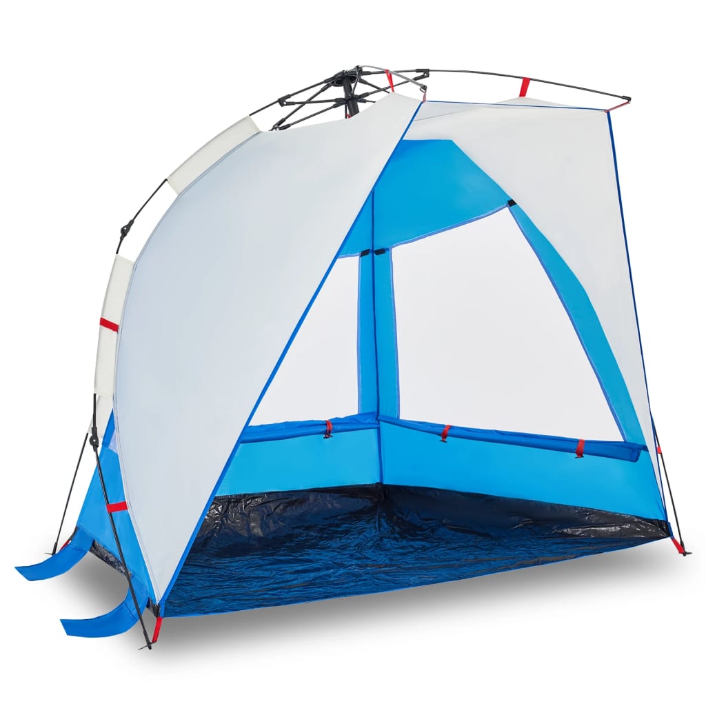 Strandtent 2-persoons waterdicht snelontgrendeling azuurblauw is nu te koop bij PeponiXL, paradijselijk wonen!