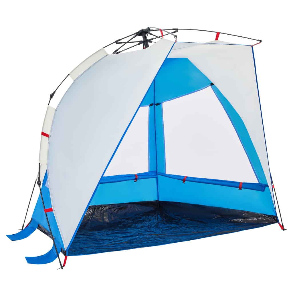 Strandtent 2-persoons waterdicht snelontgrendeling azuurblauw is nu te koop bij PeponiXL, paradijselijk wonen!