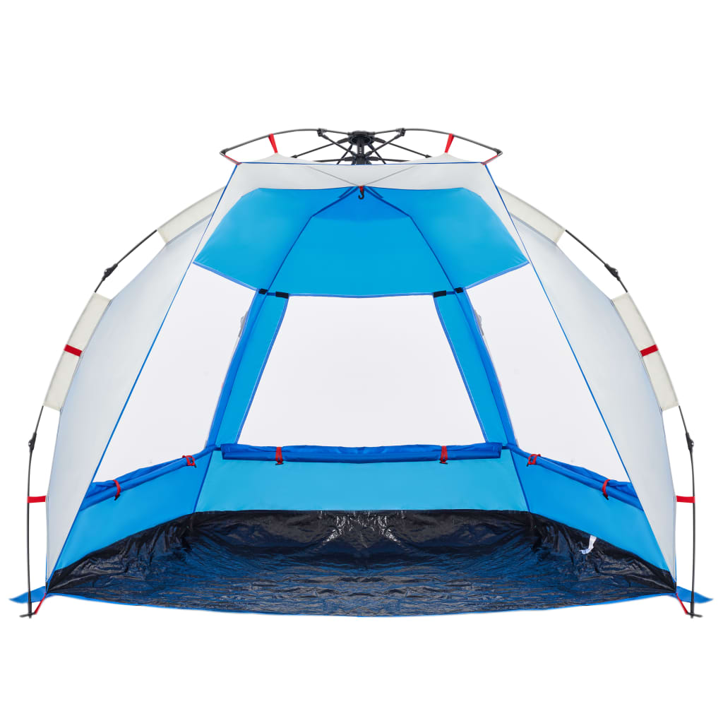 Strandtent 2-persoons waterdicht snelontgrendeling azuurblauw is nu te koop bij PeponiXL, paradijselijk wonen!