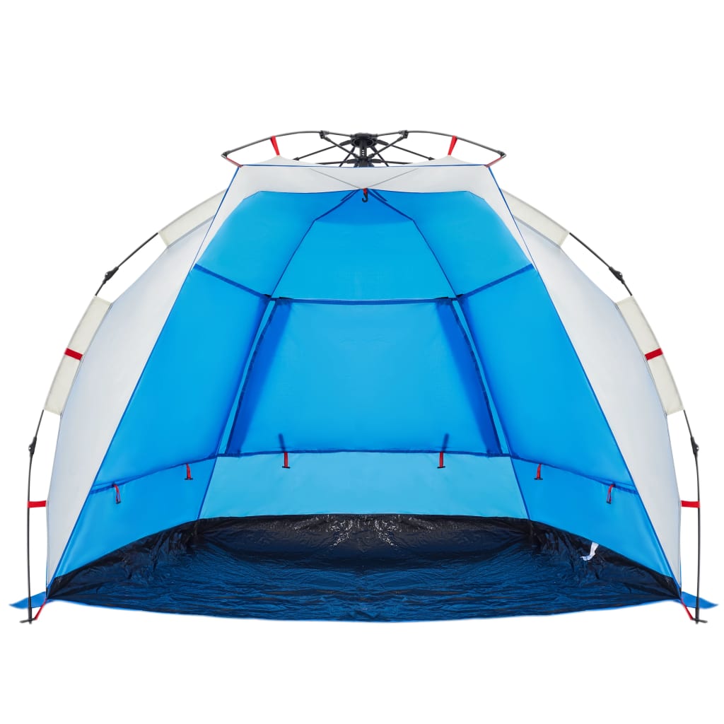 Strandtent 2-persoons waterdicht snelontgrendeling azuurblauw is nu te koop bij PeponiXL, paradijselijk wonen!