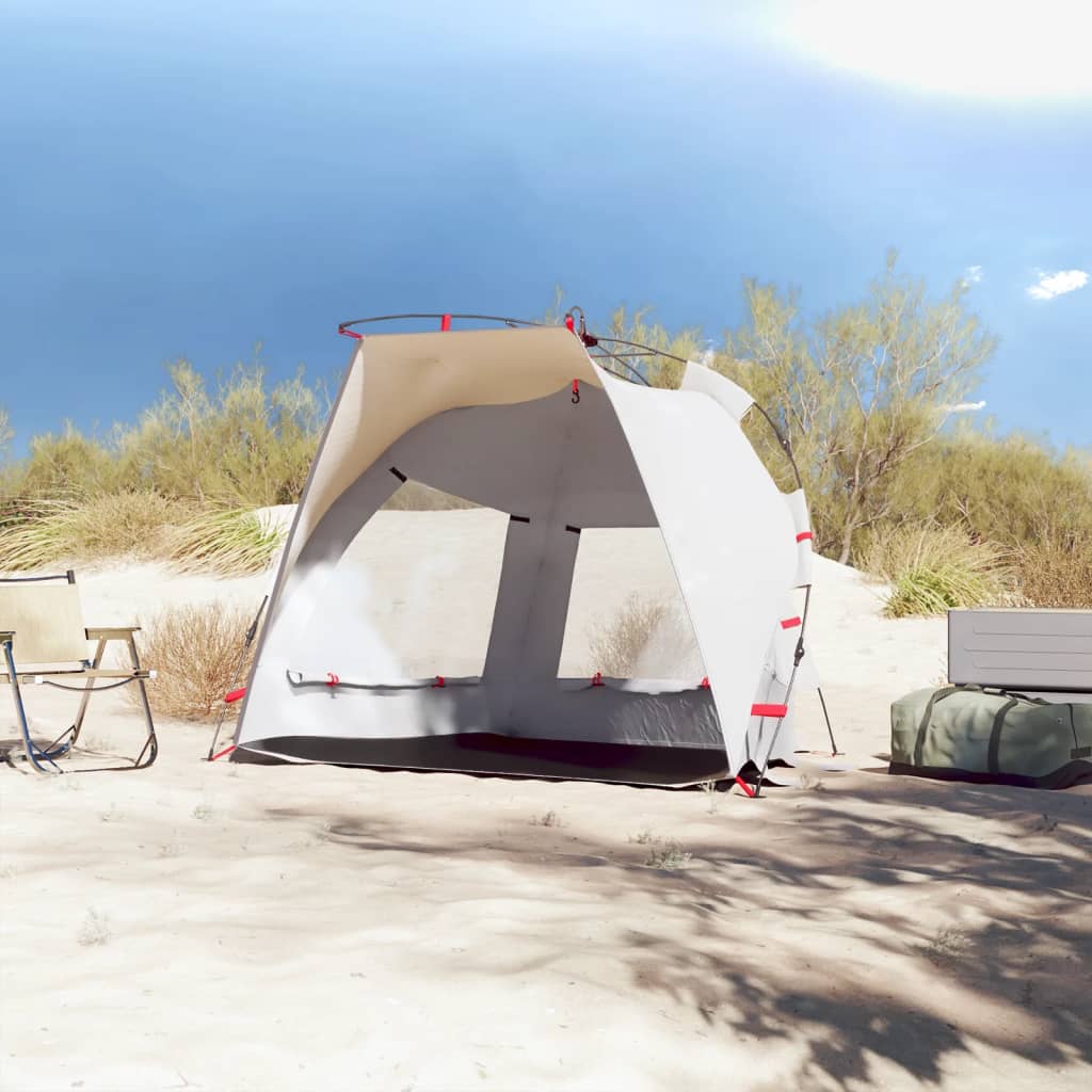 Strandtent 2-persoons waterdicht snelontgrendeling grijs is nu te koop bij PeponiXL, paradijselijk wonen!