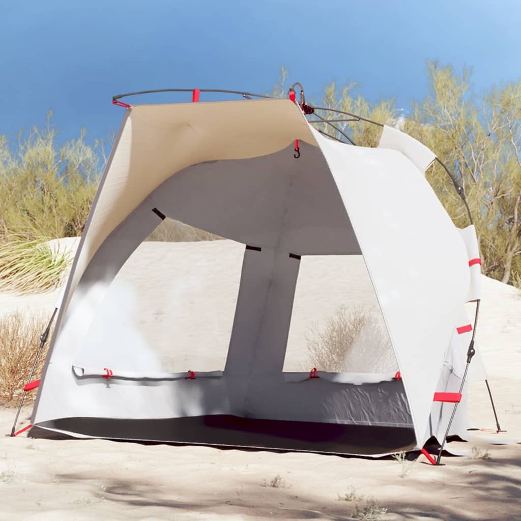 Strandtent 2-persoons waterdicht snelontgrendeling grijs is nu te koop bij PeponiXL, paradijselijk wonen!
