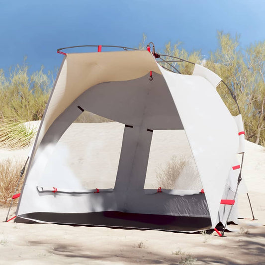 Strandtent 2-persoons waterdicht snelontgrendeling grijs is nu te koop bij PeponiXL, paradijselijk wonen!