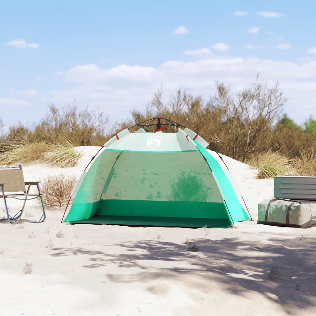 strandtent 2-persoons waterdicht snelontgrendeling zeegroen is nu te koop bij PeponiXL, paradijselijk wonen!