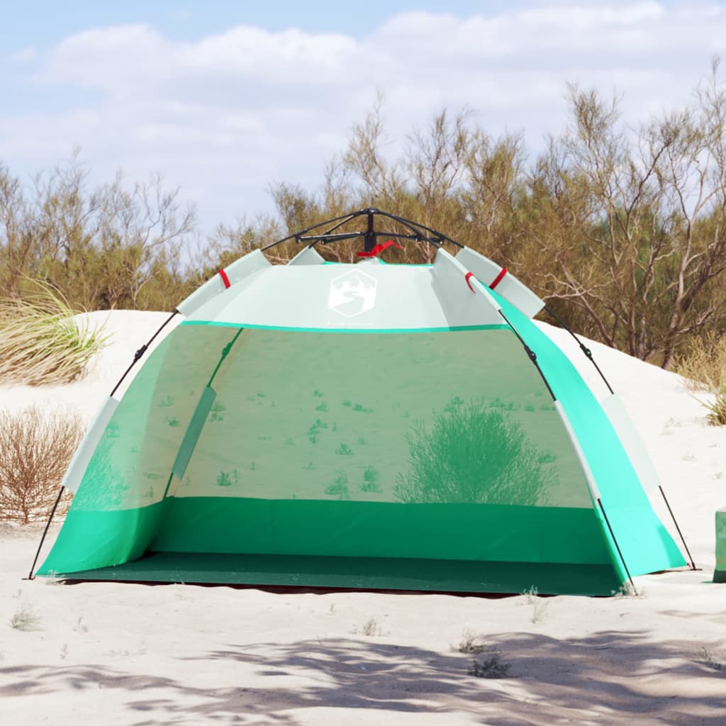 strandtent 2-persoons waterdicht snelontgrendeling zeegroen is nu te koop bij PeponiXL, paradijselijk wonen!