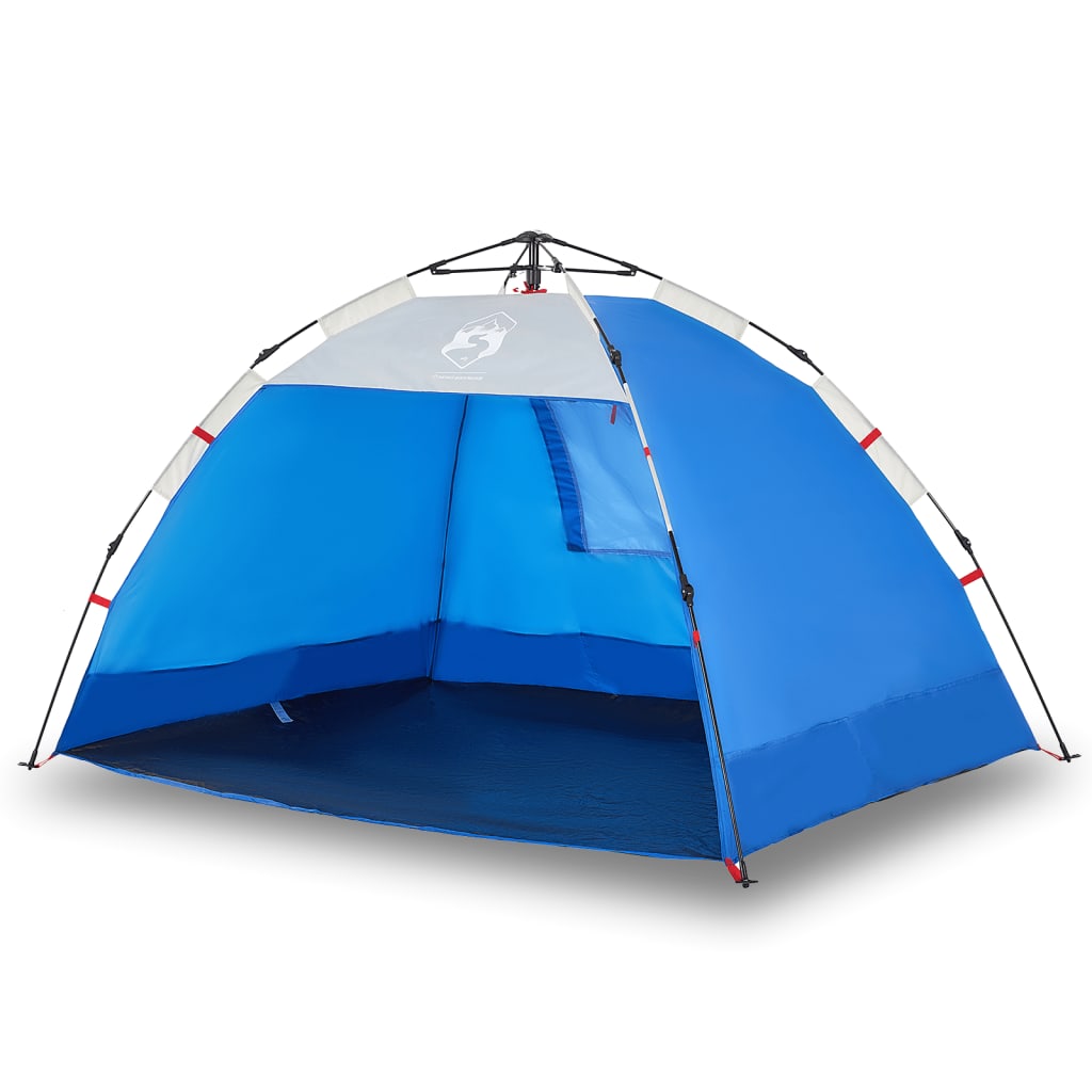 Strandtent 2-persoons waterdicht snelontgrendeling azuurblauw is nu te koop bij PeponiXL, paradijselijk wonen!