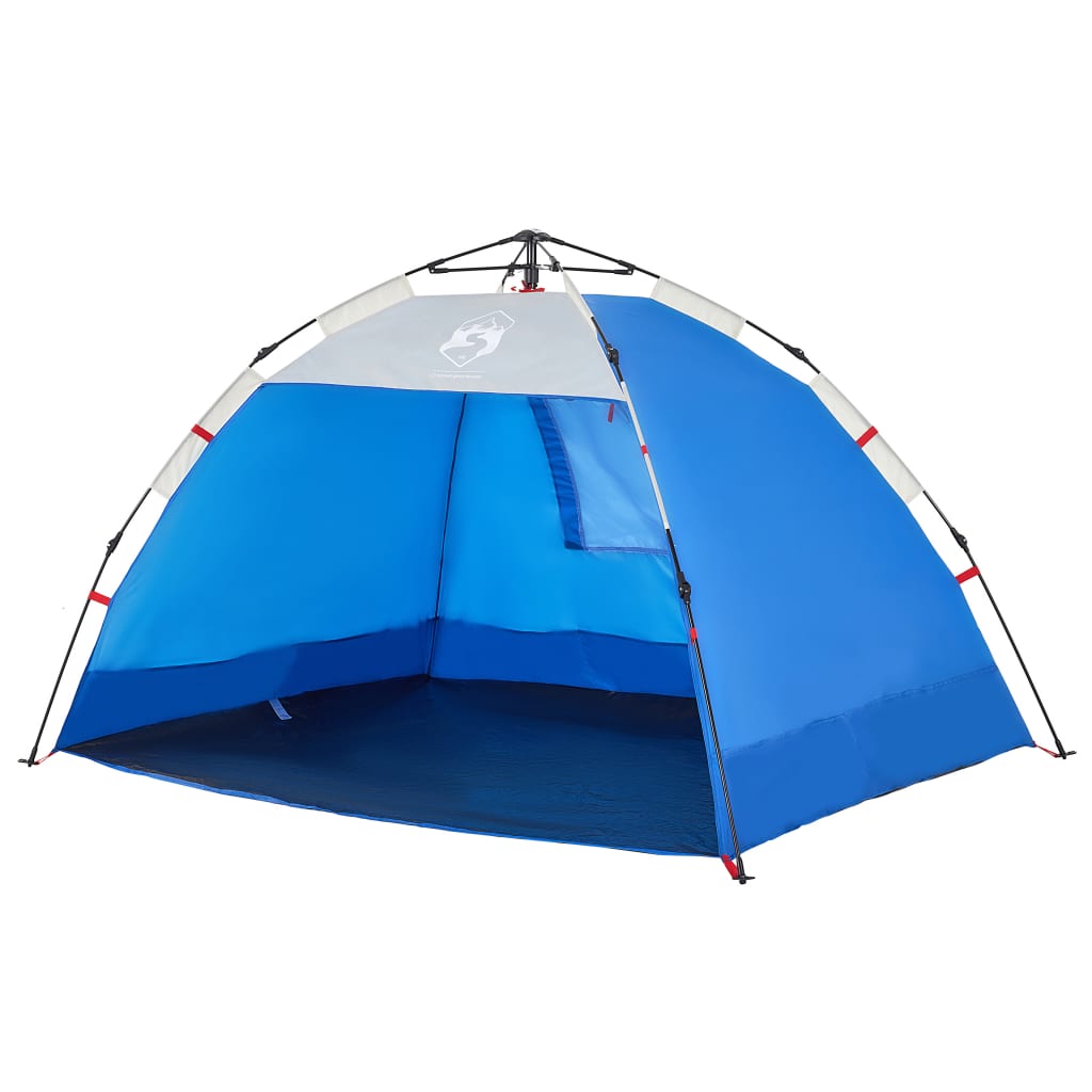Strandtent 2-persoons waterdicht snelontgrendeling azuurblauw is nu te koop bij PeponiXL, paradijselijk wonen!