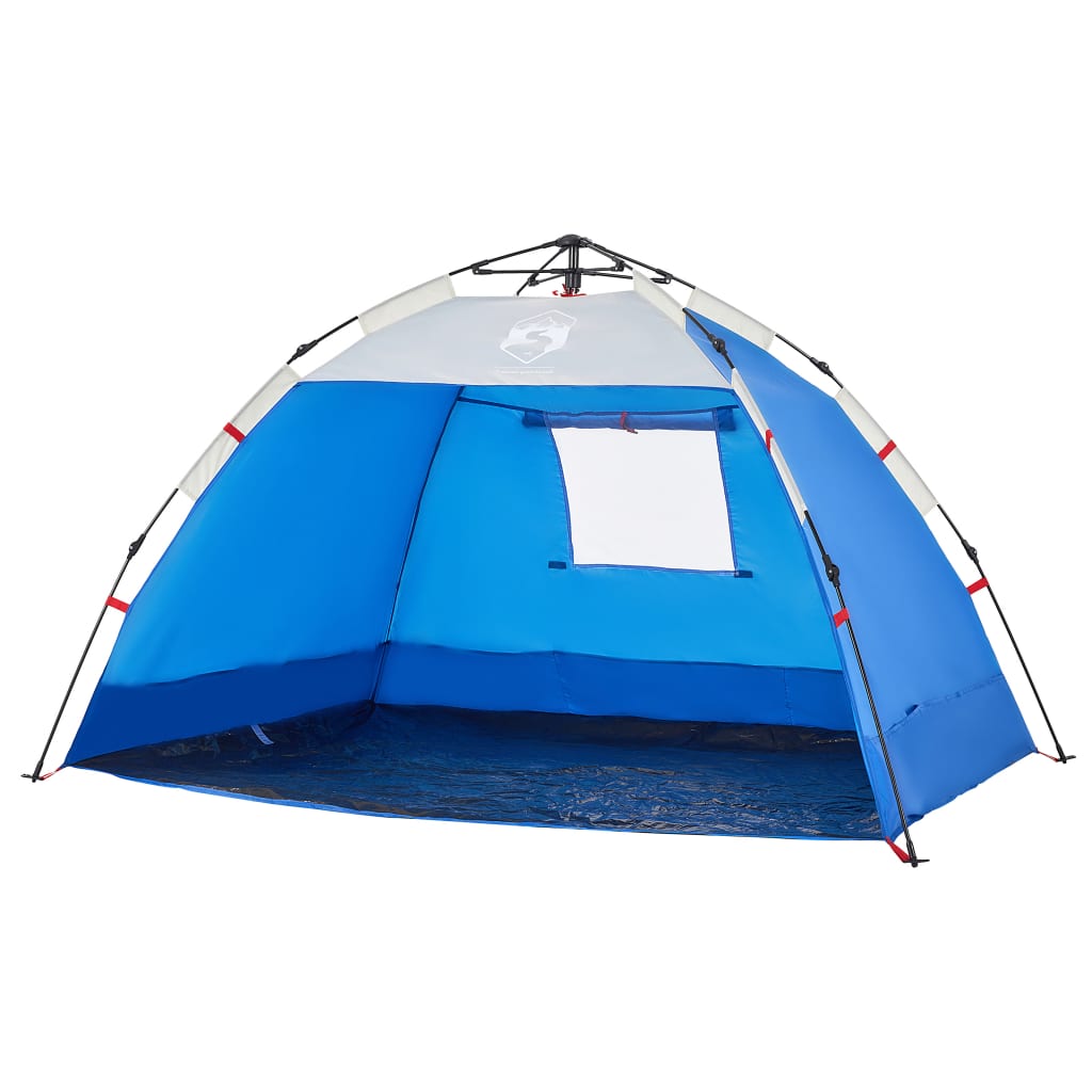 Strandtent 2-persoons waterdicht snelontgrendeling azuurblauw is nu te koop bij PeponiXL, paradijselijk wonen!