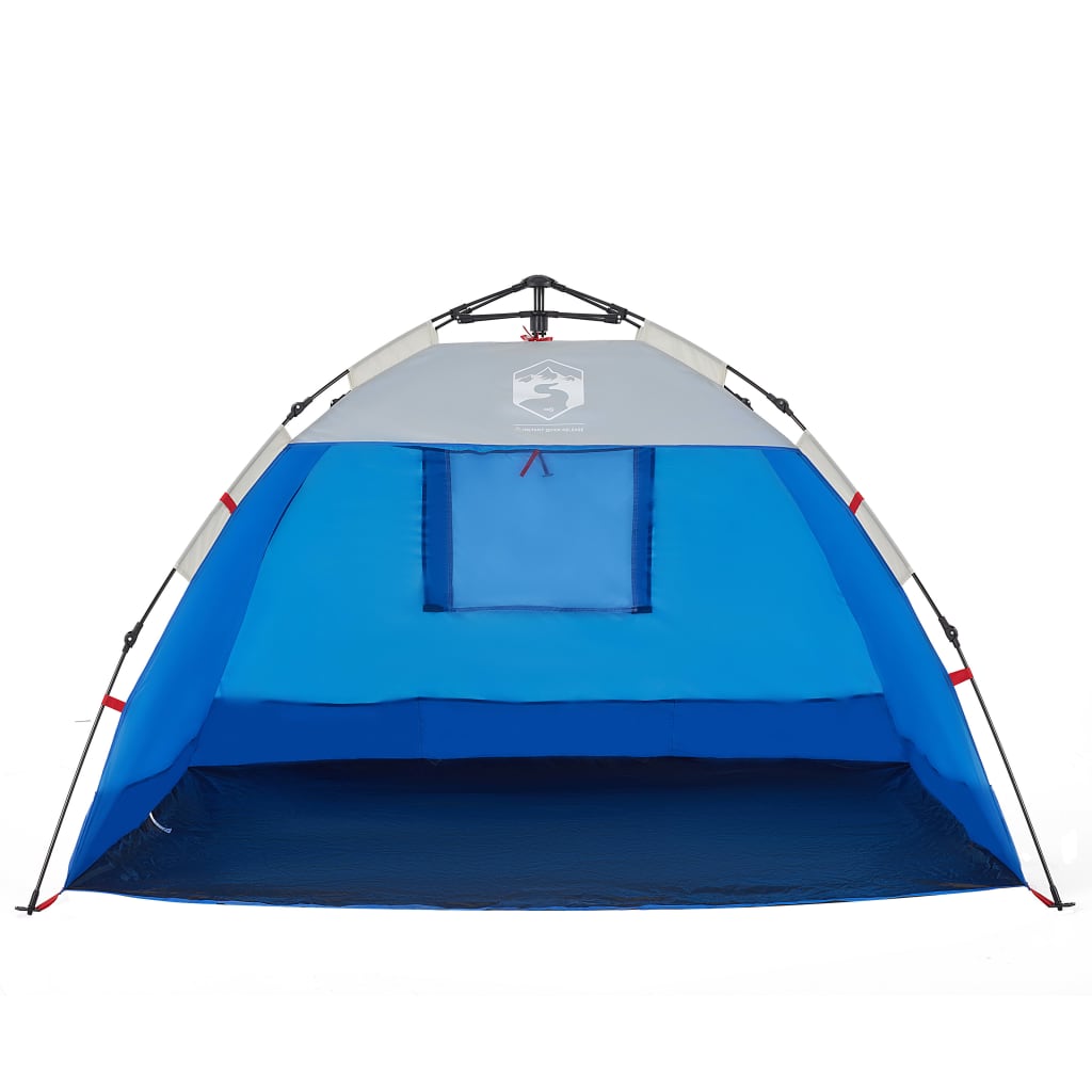 Strandtent 2-persoons waterdicht snelontgrendeling azuurblauw is nu te koop bij PeponiXL, paradijselijk wonen!