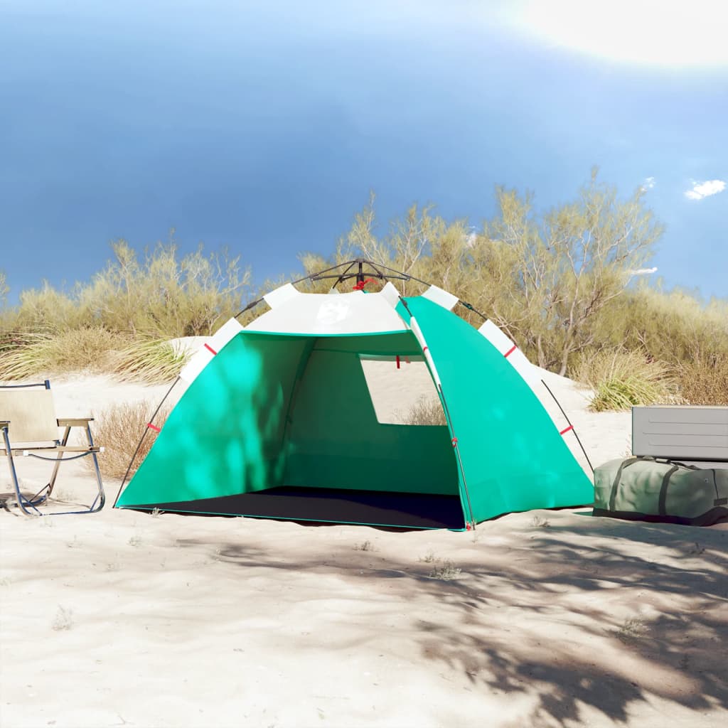 strandtent 2-persoons waterdicht snelontgrendeling zeegroen is nu te koop bij PeponiXL, paradijselijk wonen!