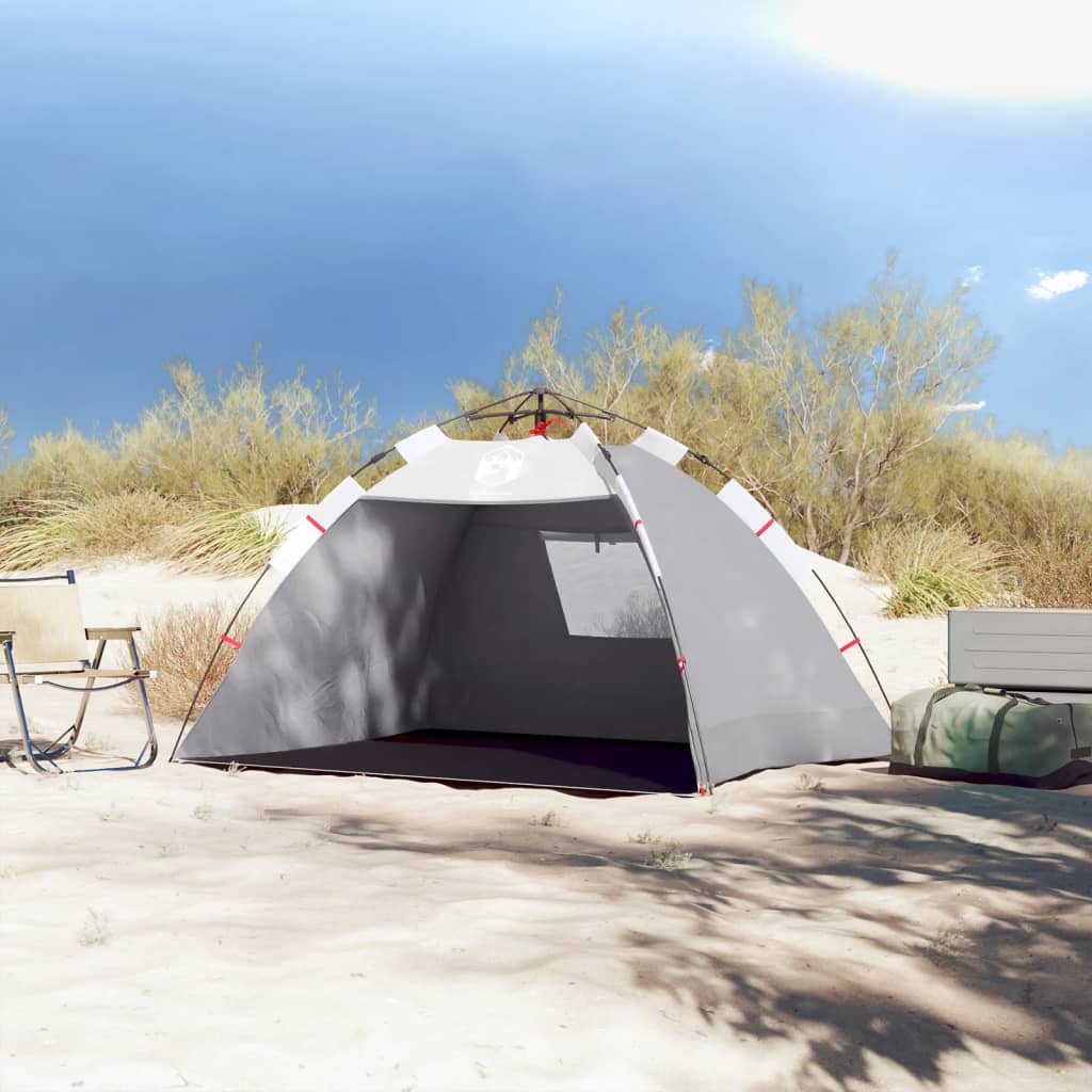 Strandtent 2-persoons waterdicht snelontgrendeling grijs is nu te koop bij PeponiXL, paradijselijk wonen!