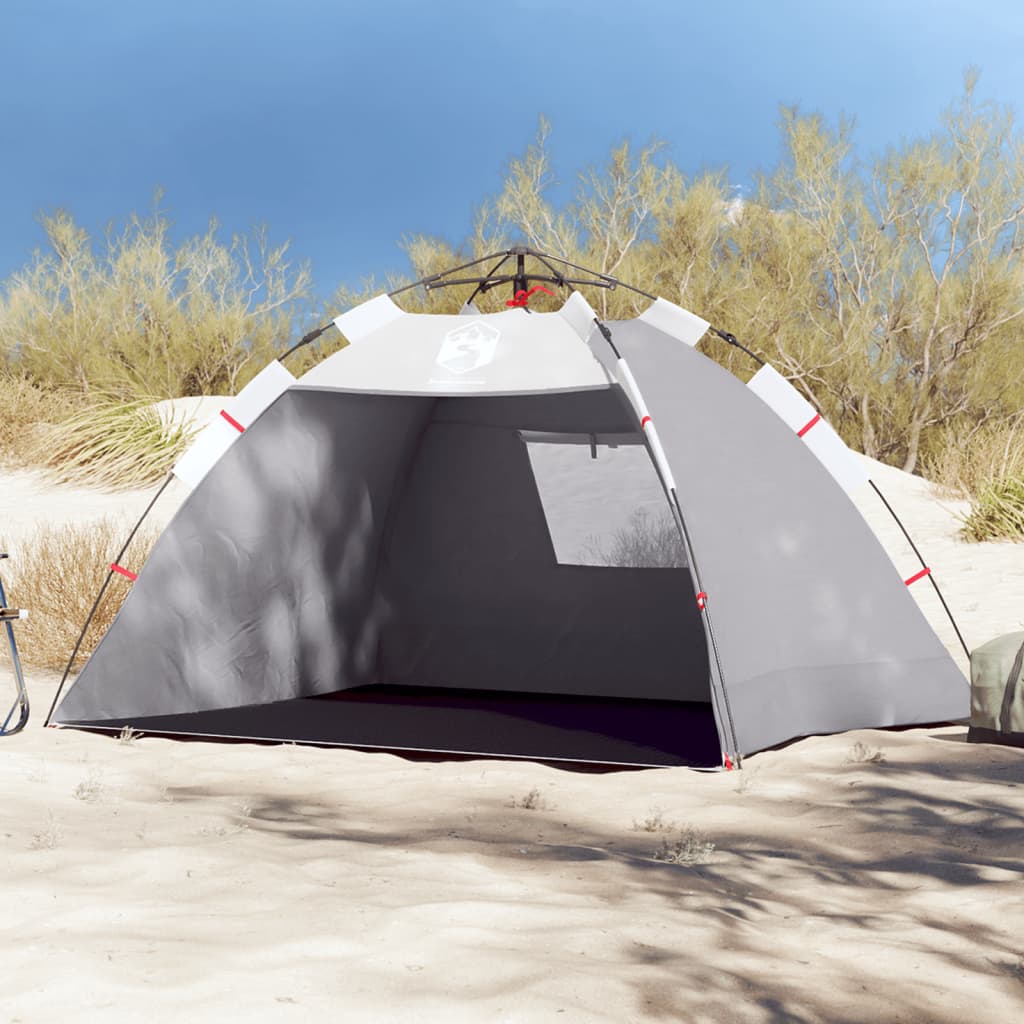 Strandtent 2-persoons waterdicht snelontgrendeling grijs is nu te koop bij PeponiXL, paradijselijk wonen!