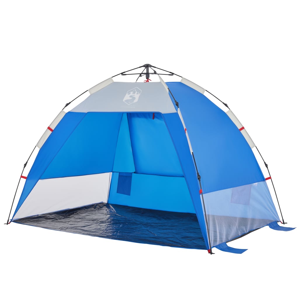 Strandtent 2-persoons waterdicht snelontgrendeling azuurblauw is nu te koop bij PeponiXL, paradijselijk wonen!