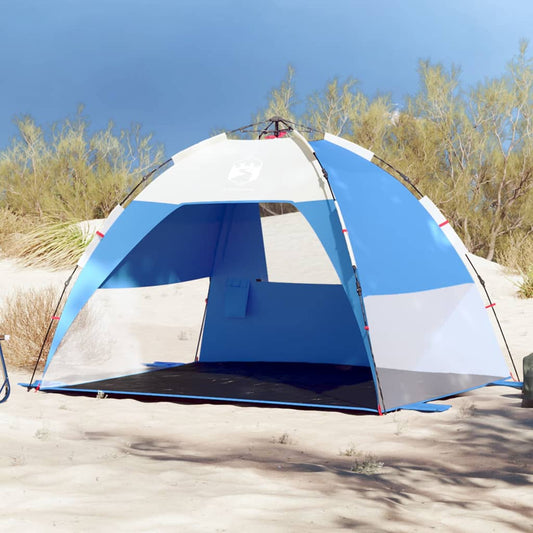 Strandtent 2-persoons waterdicht snelontgrendeling azuurblauw is nu te koop bij PeponiXL, paradijselijk wonen!
