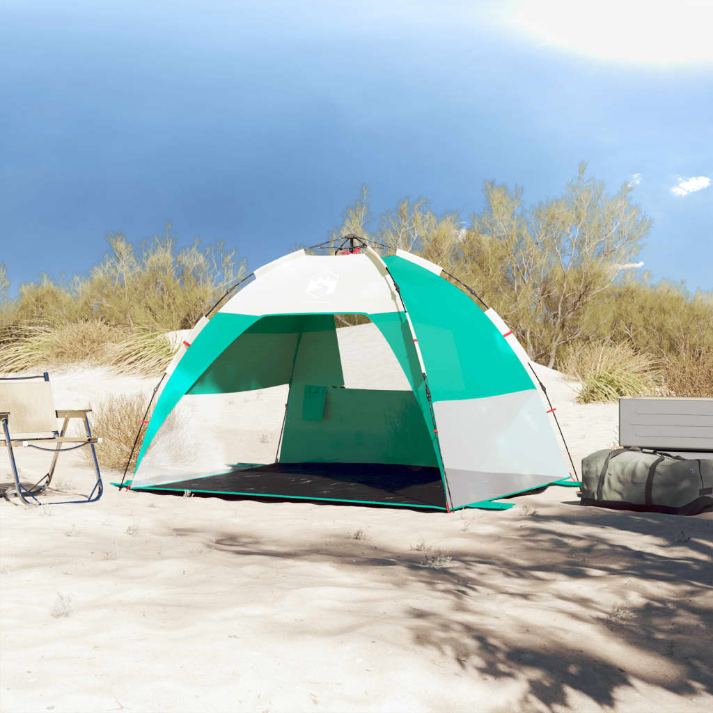 strandtent 2-persoons waterdicht snelontgrendeling zeegroen is nu te koop bij PeponiXL, paradijselijk wonen!