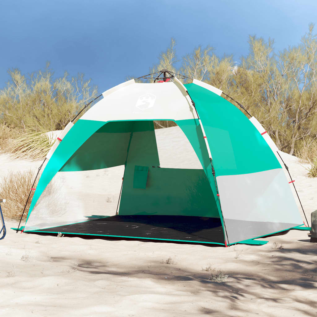 strandtent 2-persoons waterdicht snelontgrendeling zeegroen is nu te koop bij PeponiXL, paradijselijk wonen!