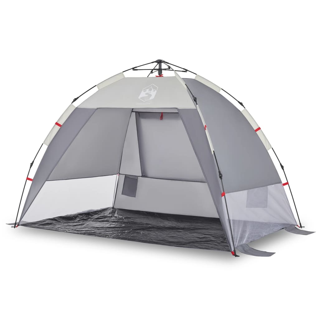 Strandtent 2-persoons waterdicht snelontgrendeling grijs is nu te koop bij PeponiXL, paradijselijk wonen!