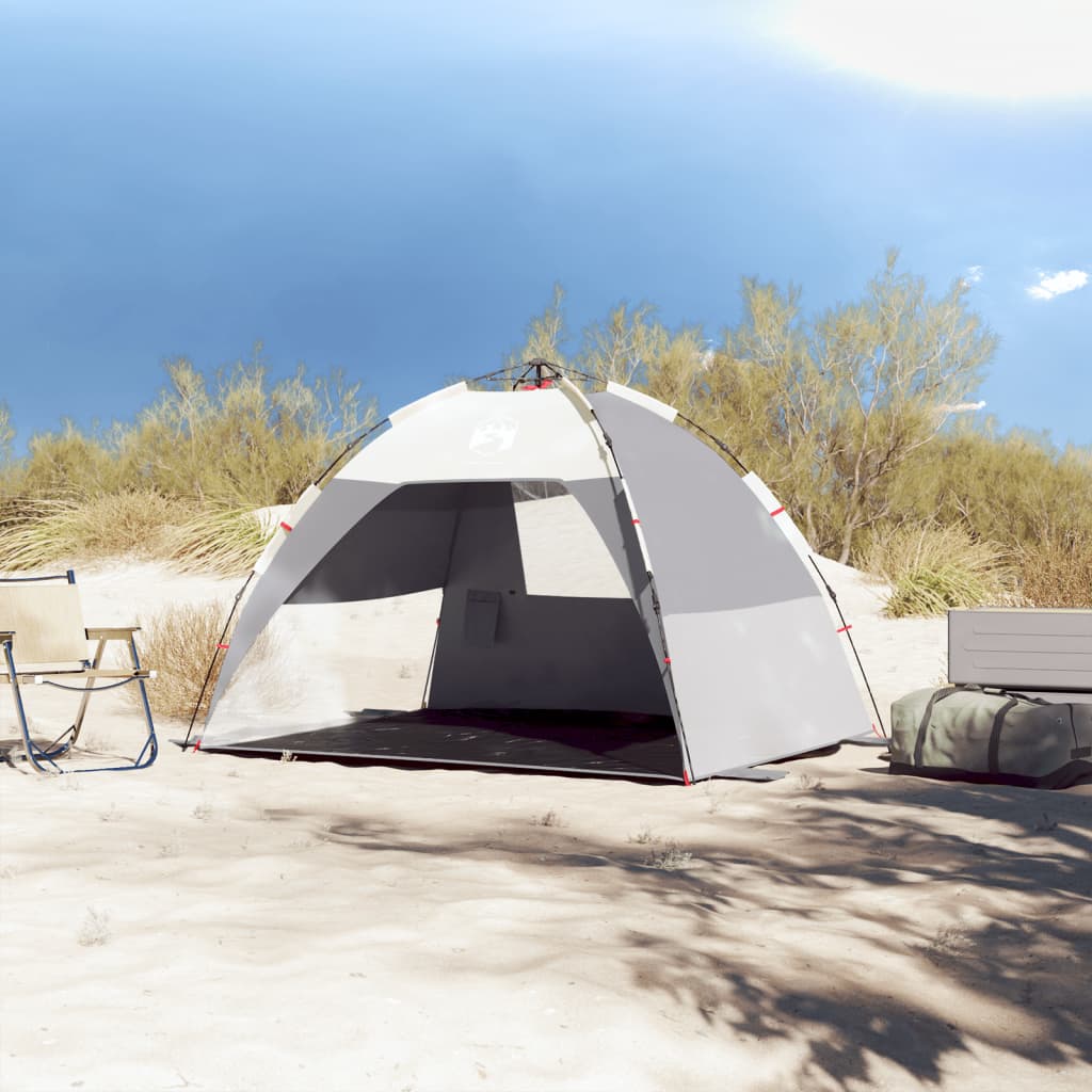 Strandtent 2-persoons waterdicht snelontgrendeling grijs is nu te koop bij PeponiXL, paradijselijk wonen!